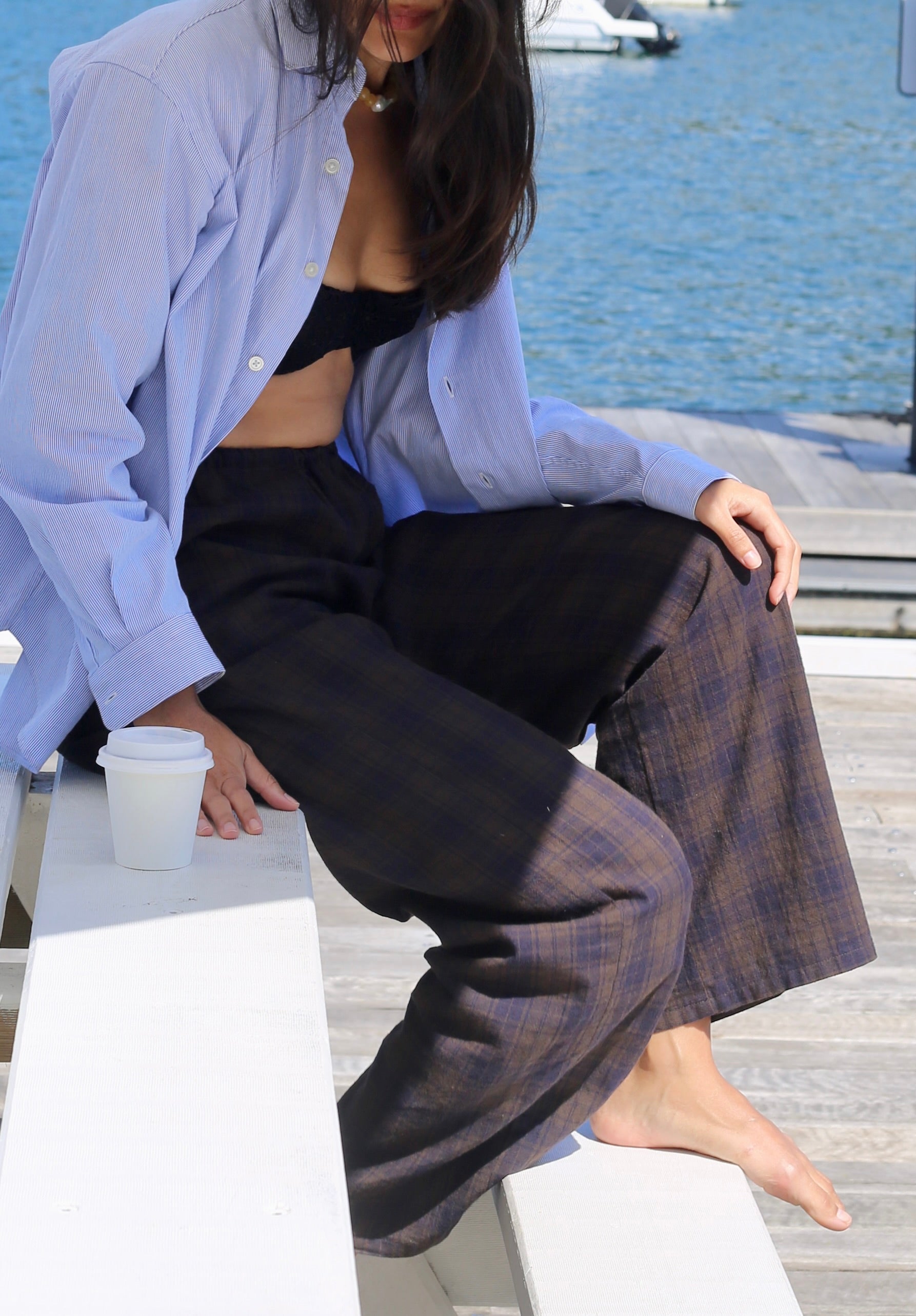 Deia Trouser in Kamino Check