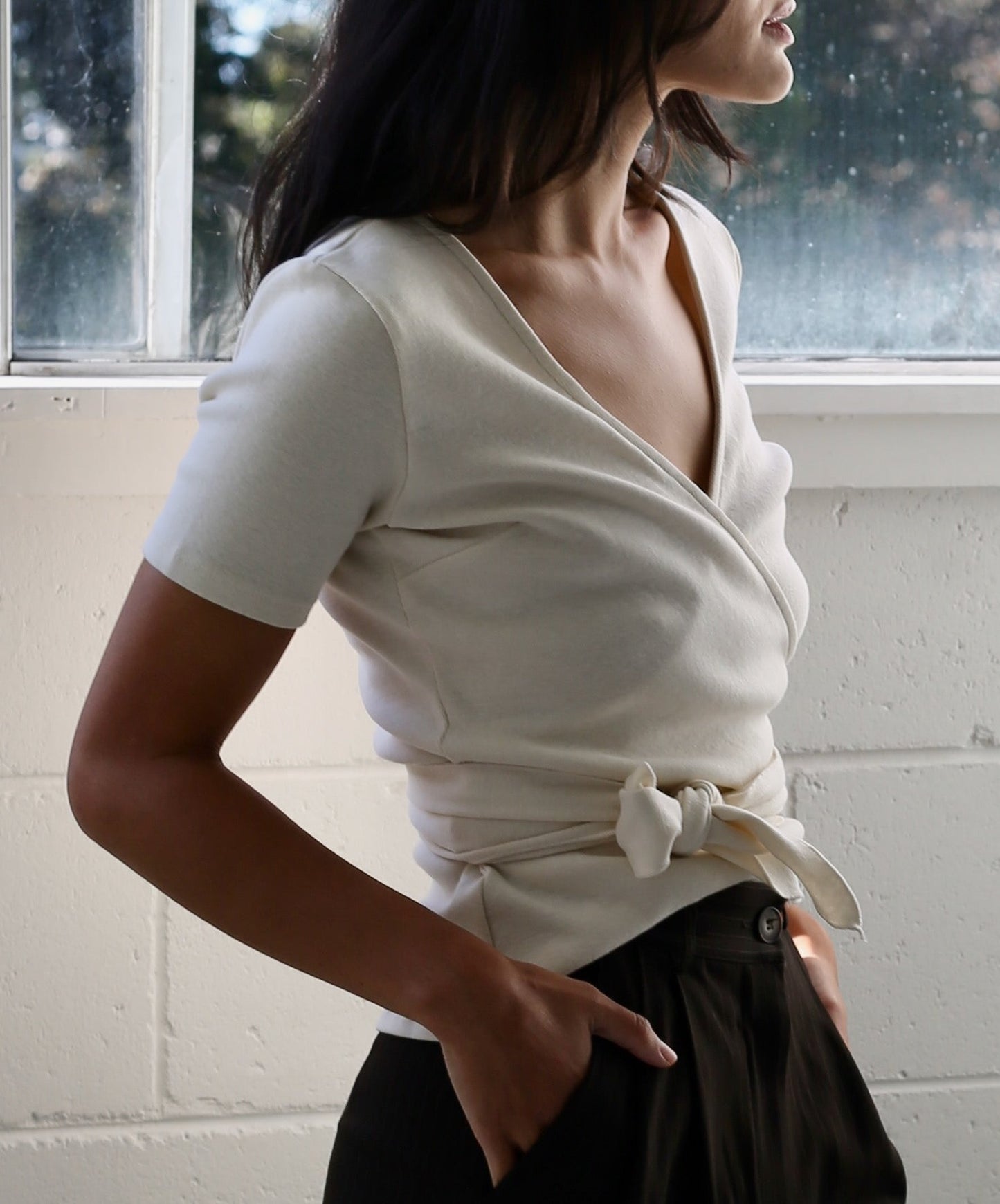 Clio Wrap Short Sleeve