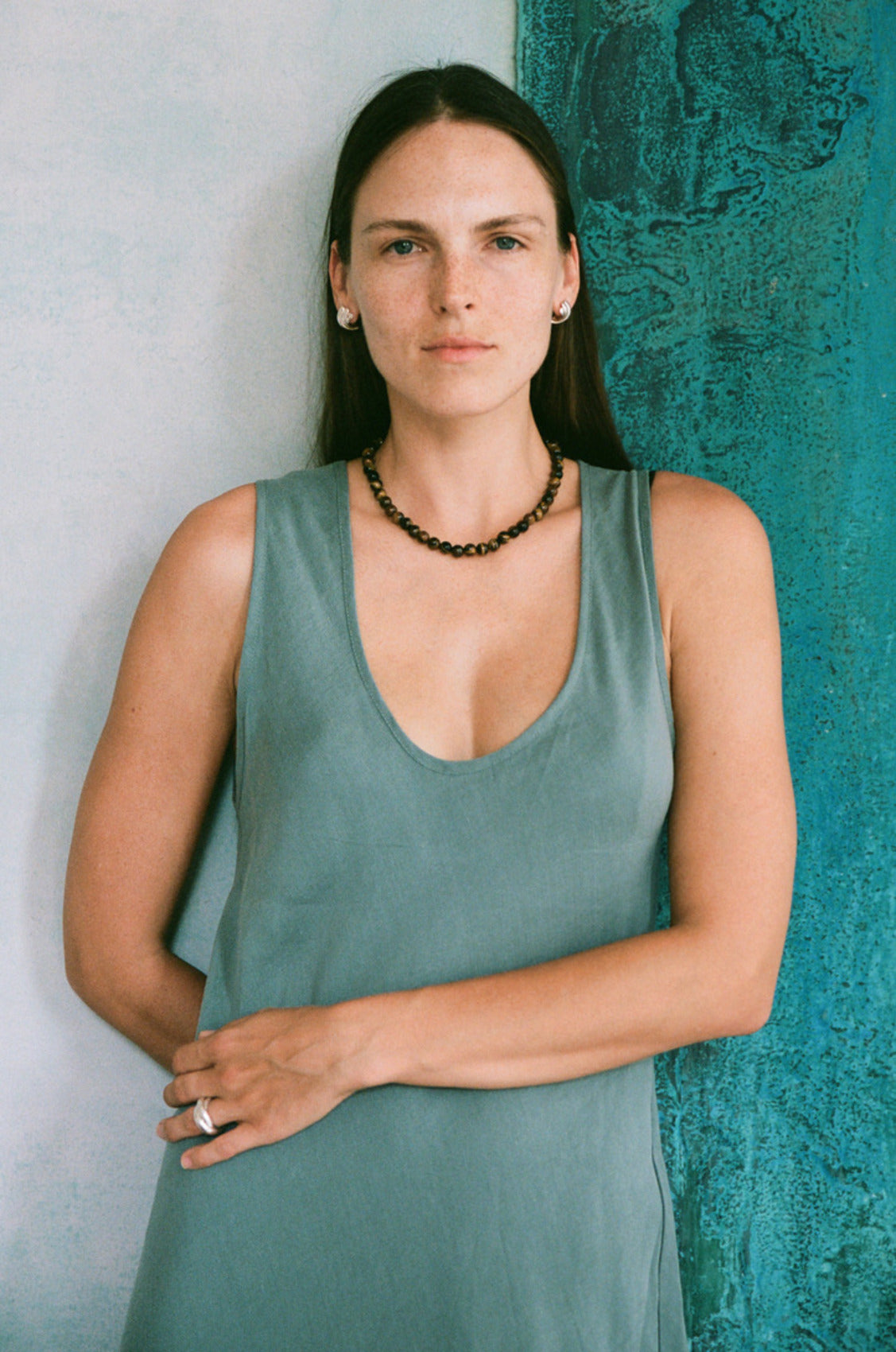 Light Blue Dress Silk