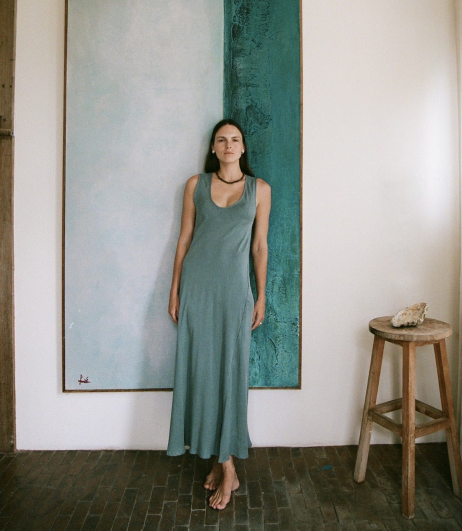 Light Blue Dress Silk