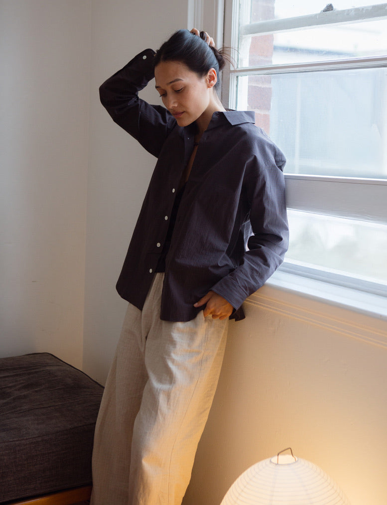 Hickory Check Shirt (White buttons)
