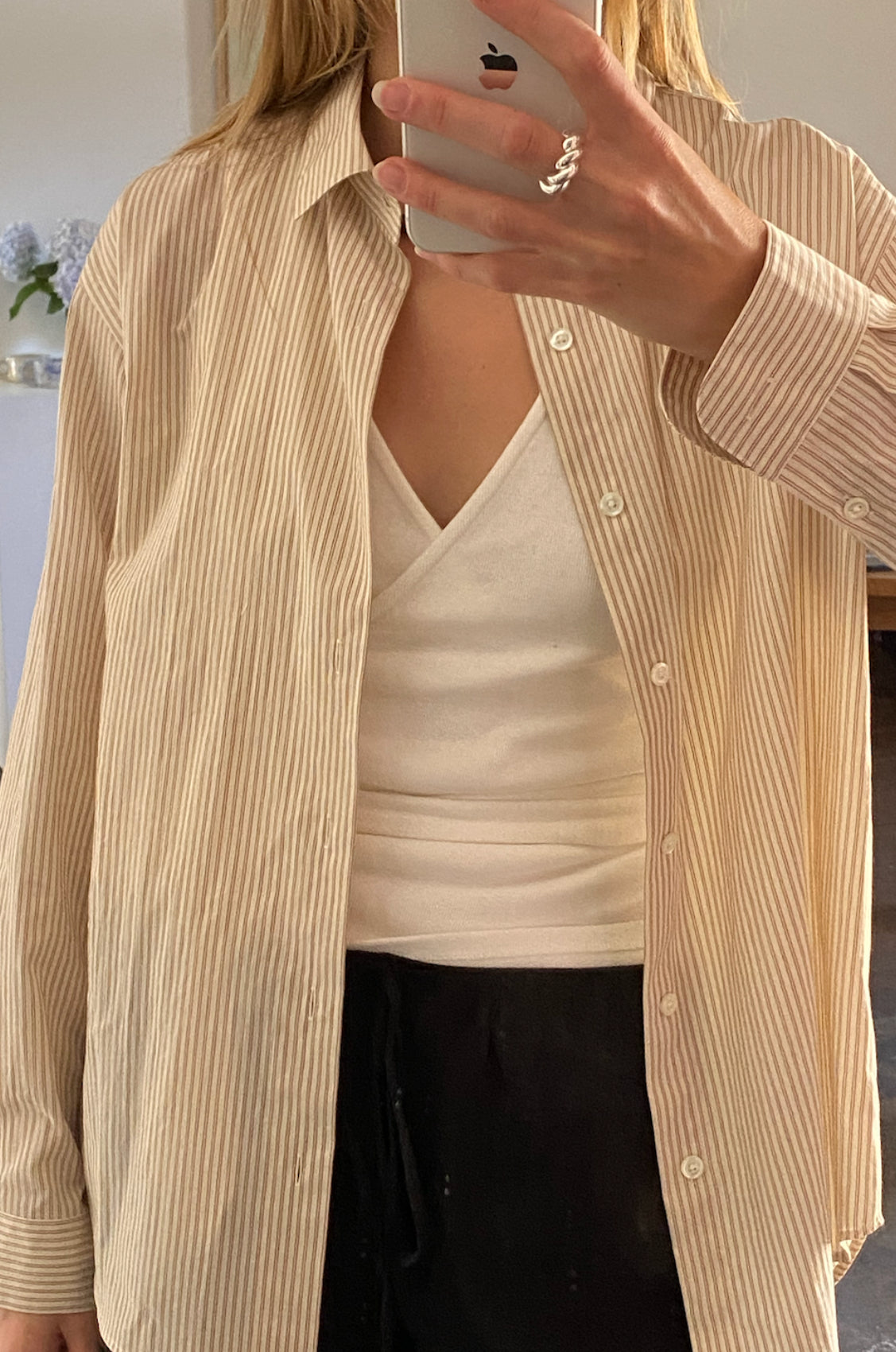 Noble Shirt in Russet Stripe