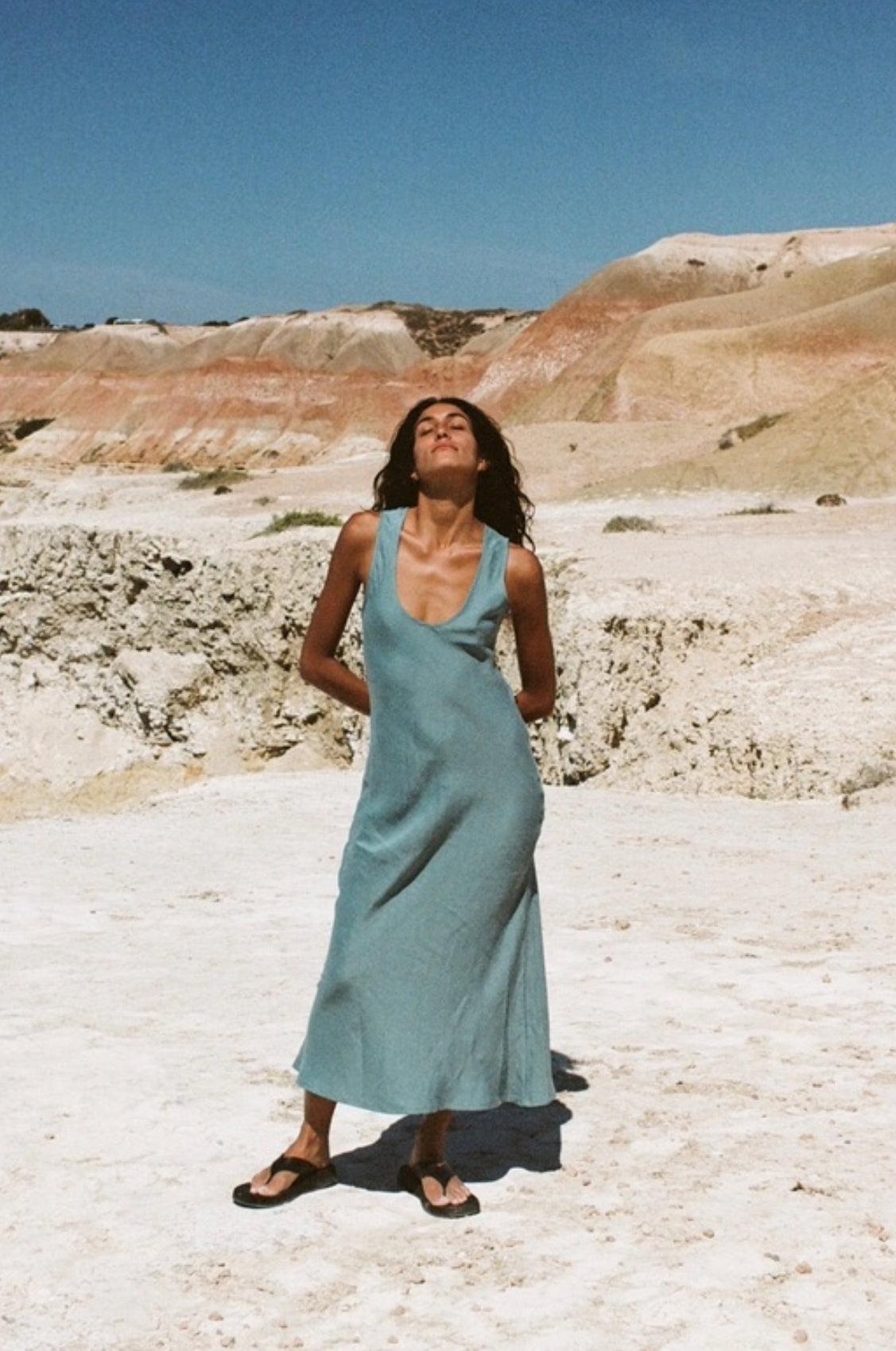 Light Blue Dress Silk