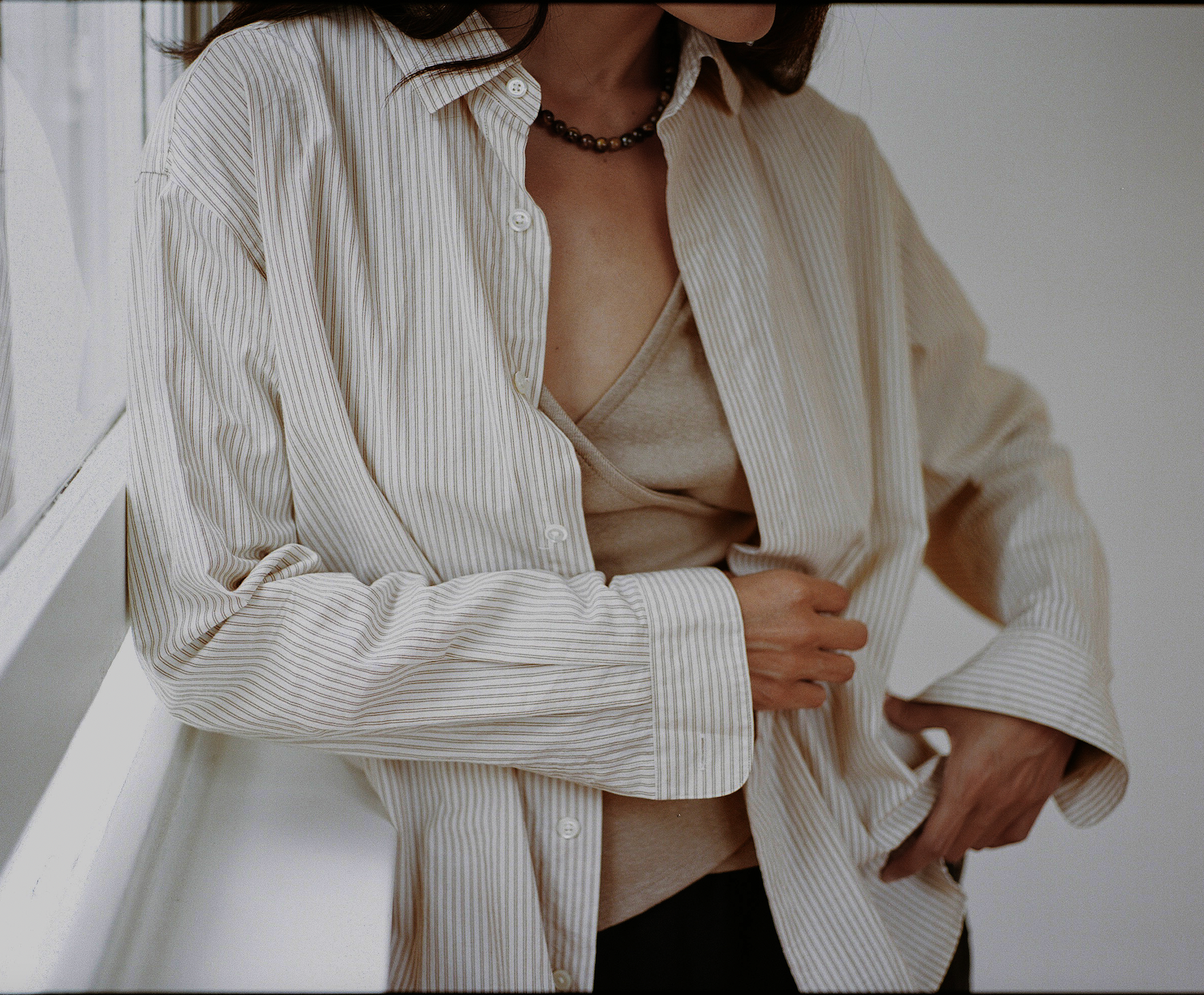 Noble Shirt in Russet Stripe