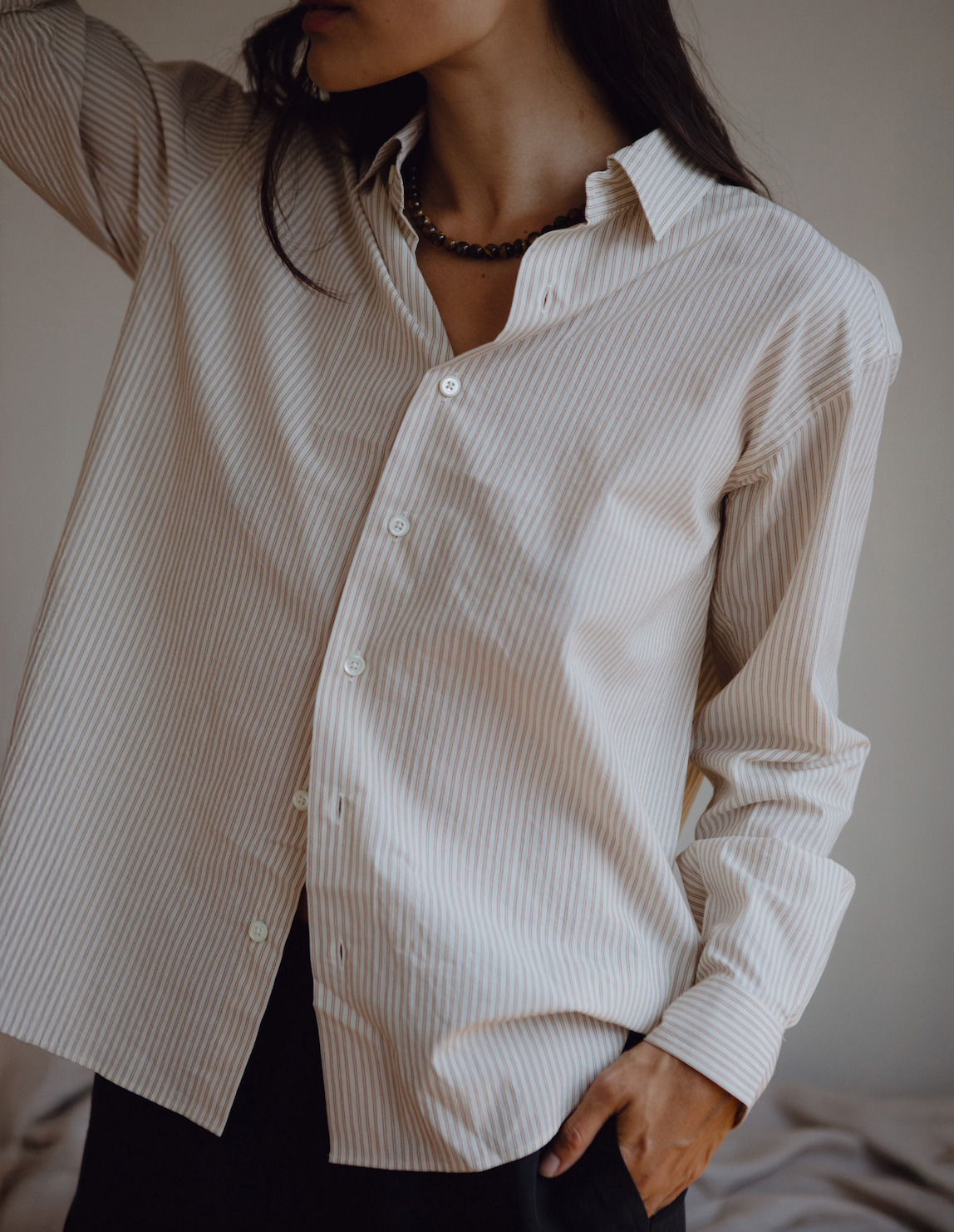 Noble Shirt in Russet Stripe