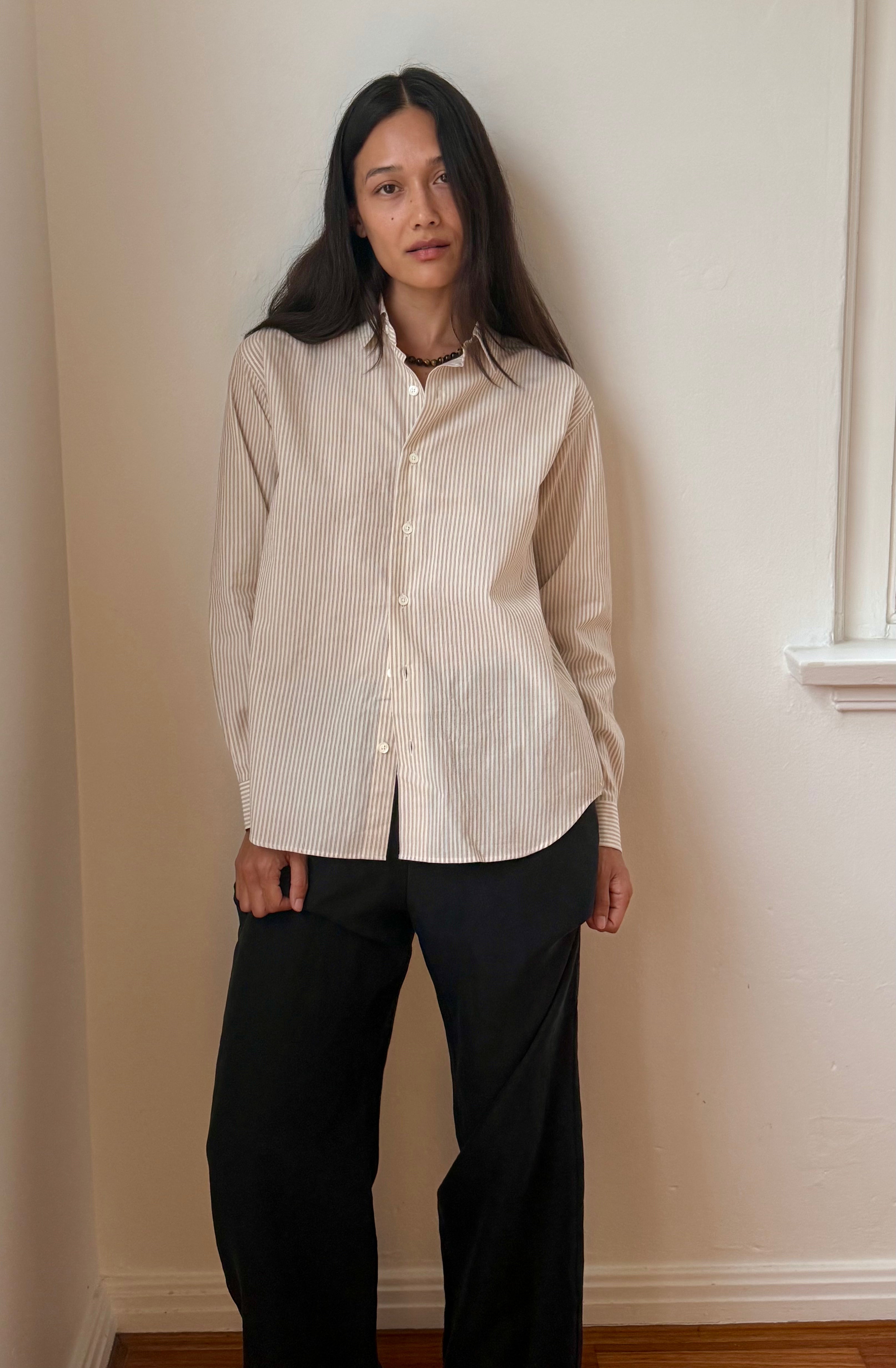 Noble Shirt in Russet Stripe