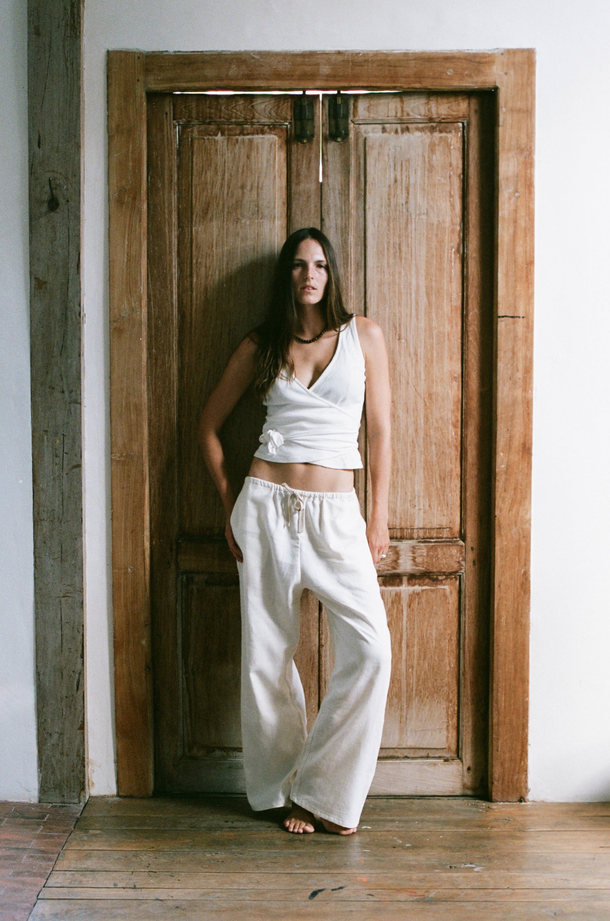 Deia Trouser in Ivory