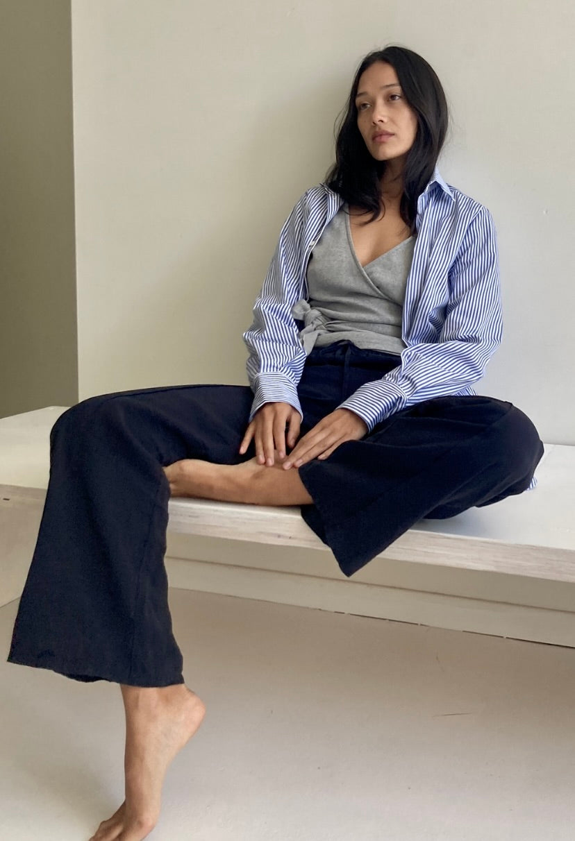 Deia Trouser in Washed Black