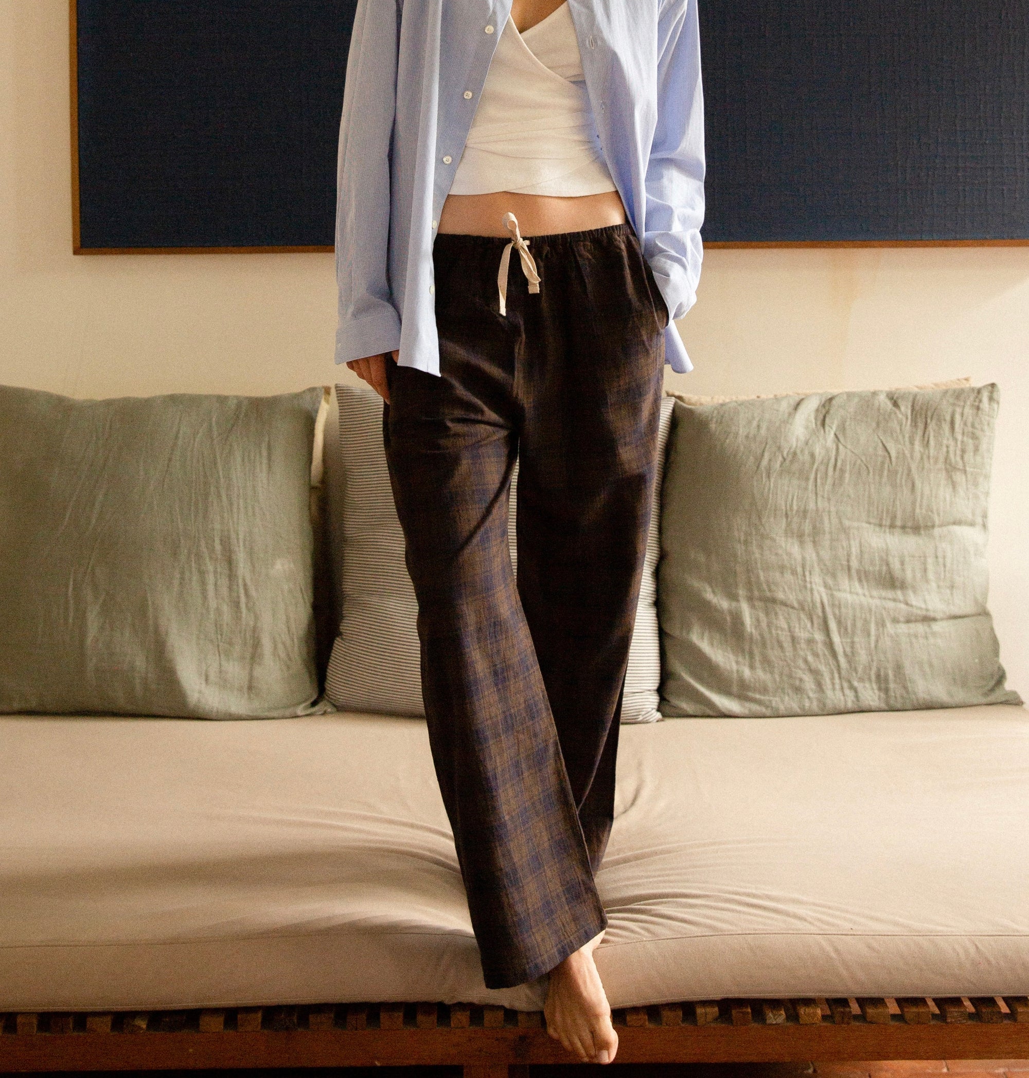 Deia Trouser in Kamino Check