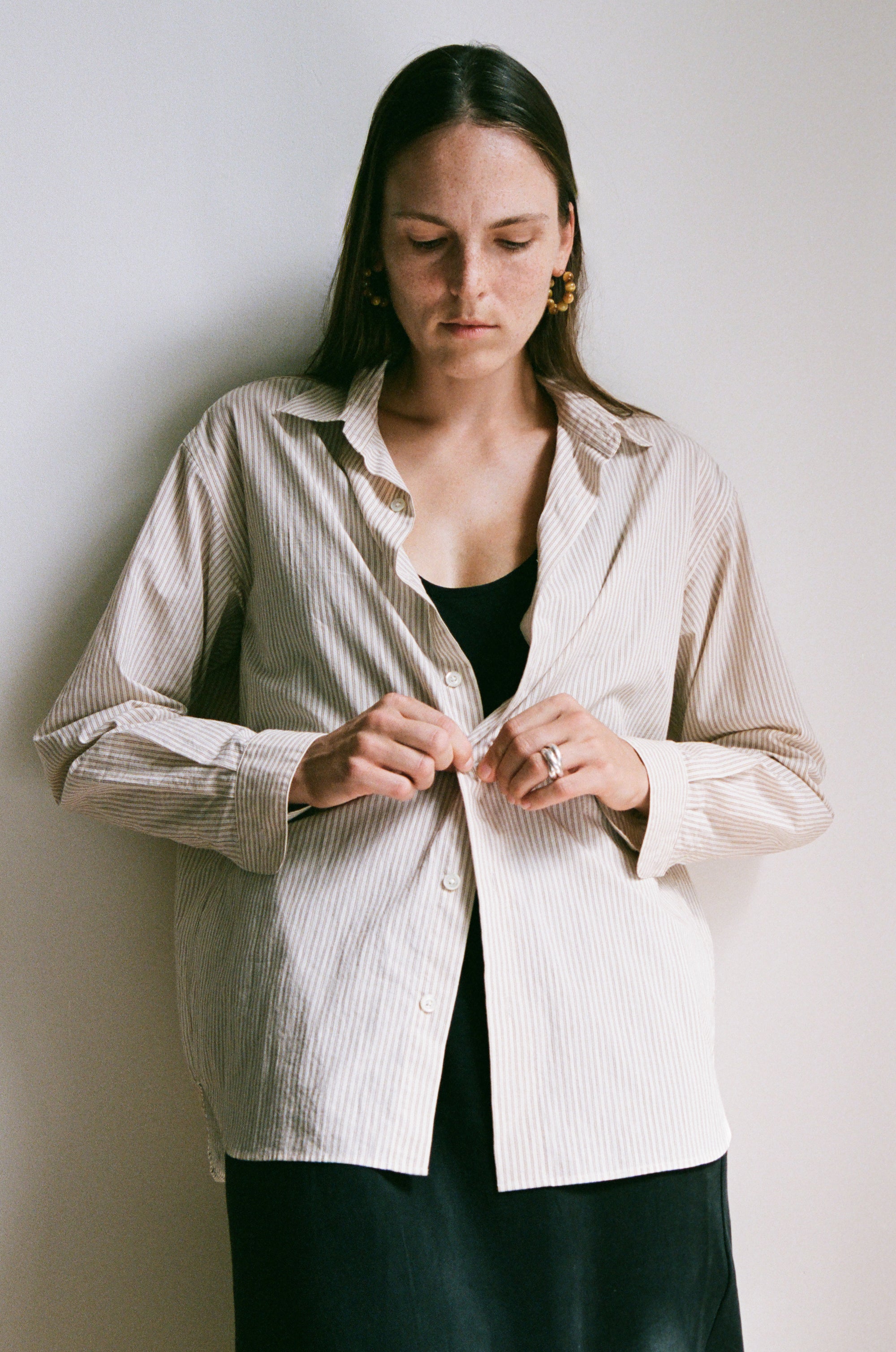 Noble Shirt in Russet Stripe (Pre Order)