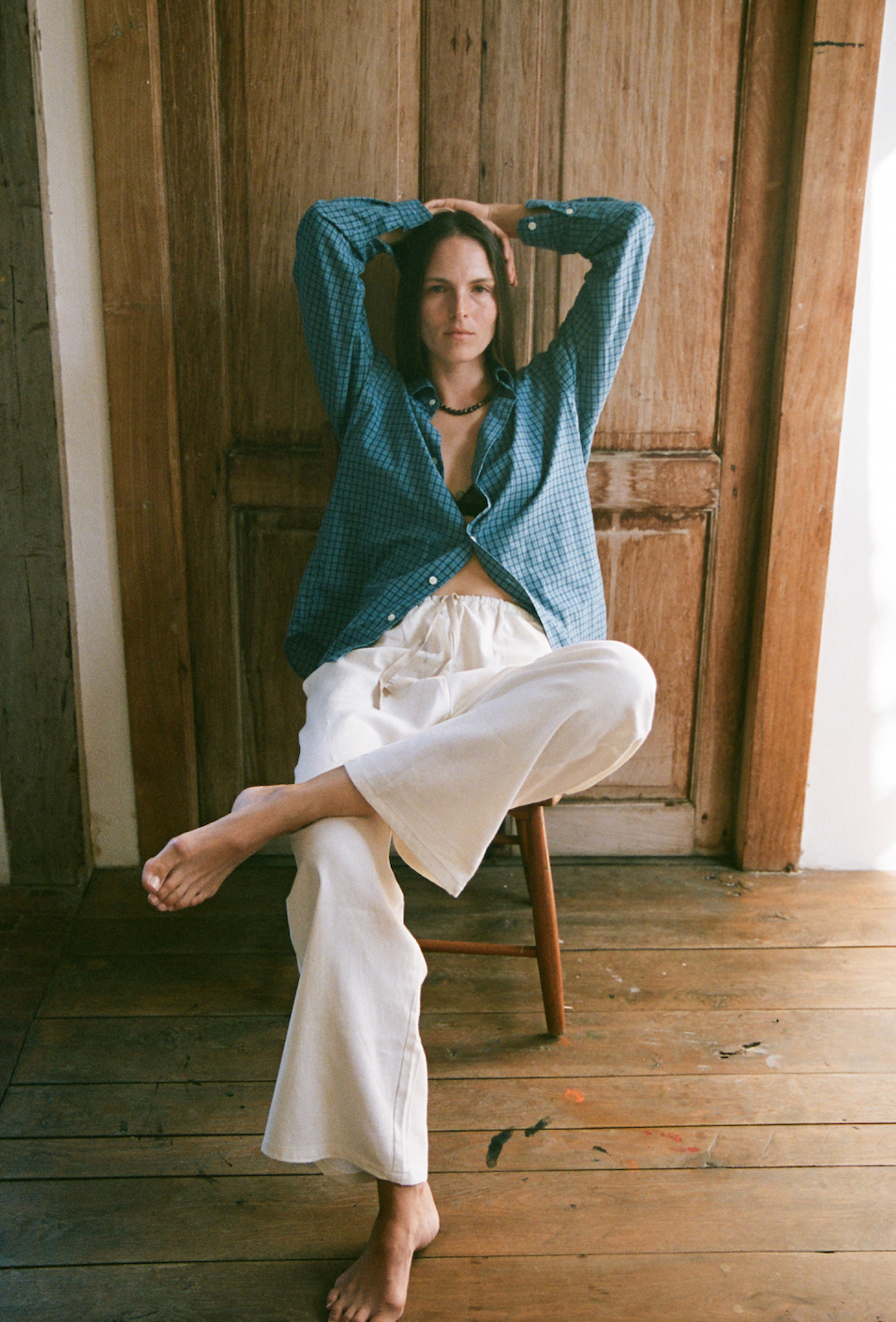 Deia Trouser in Ivory