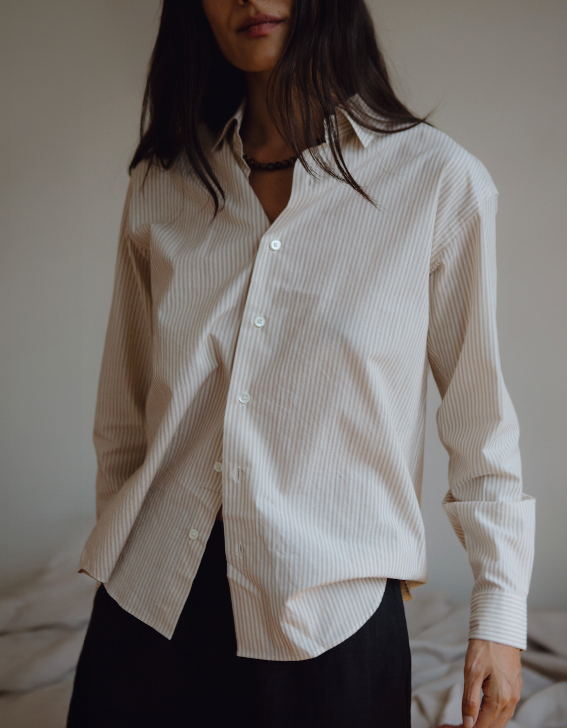 Noble Shirt in Russet Stripe
