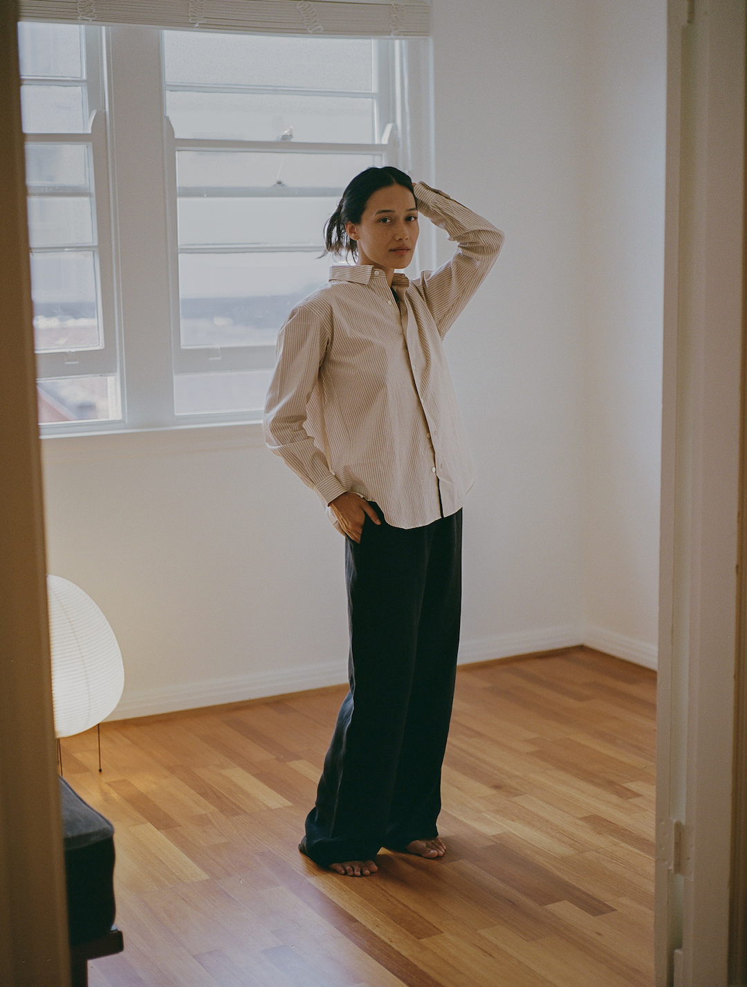 Noble Shirt in Russet Stripe