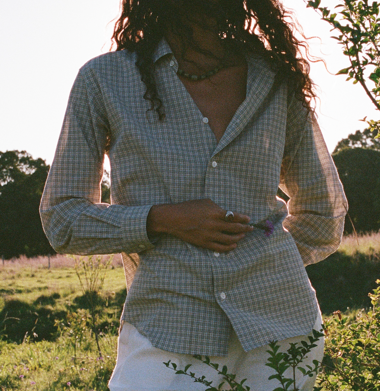 Noble Shirt in Meadow Check