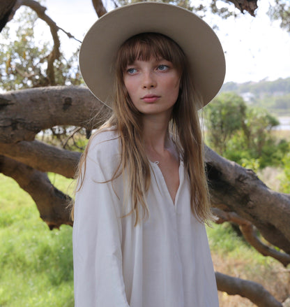 Lena Maxi Dress in Ivory