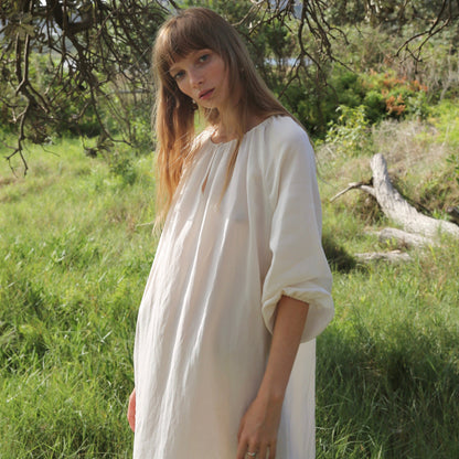 Lena Maxi Dress in Ivory
