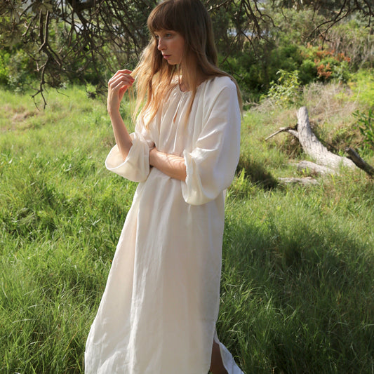 Lena Maxi Dress in Ivory