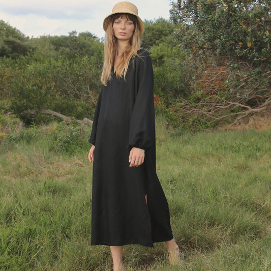Lena Maxi Dress in Black