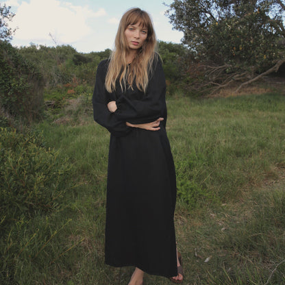 Lena Maxi Dress in Black