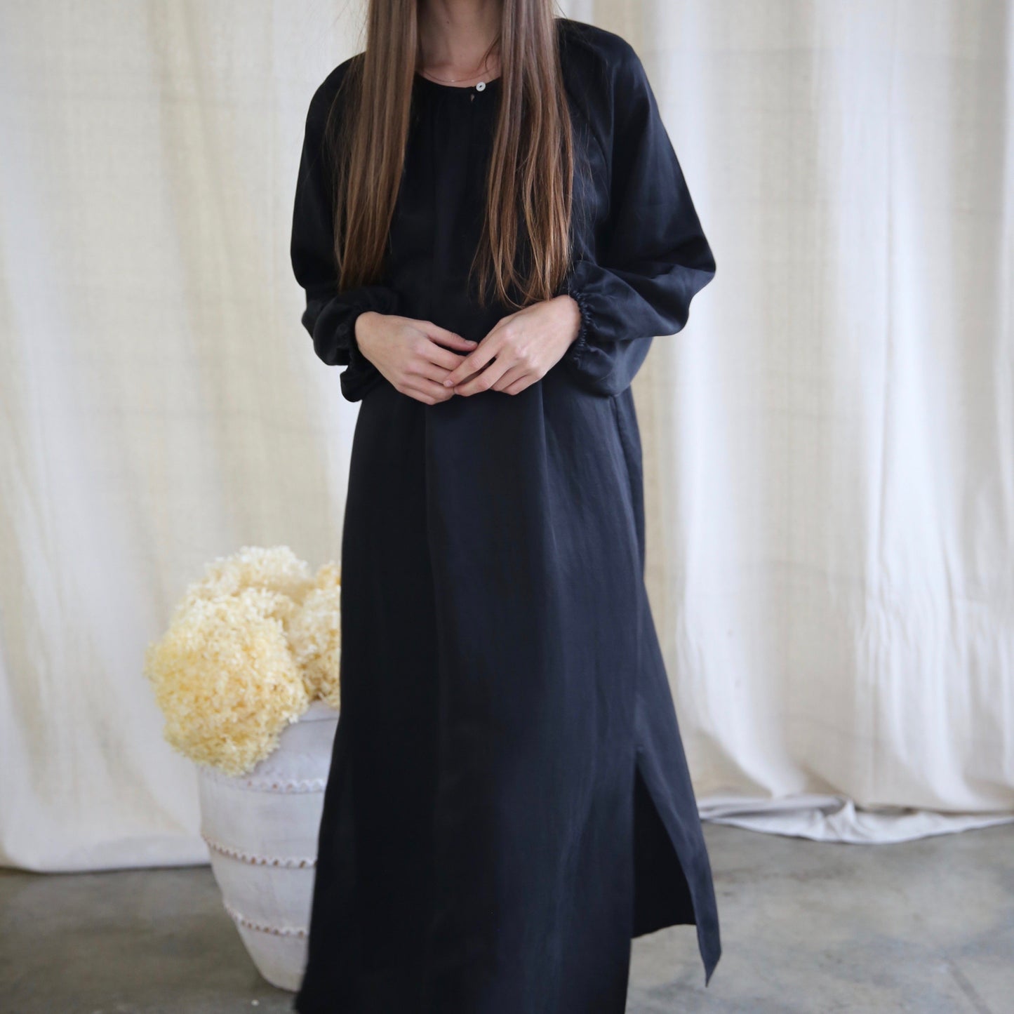 Lena Maxi Dress in Black